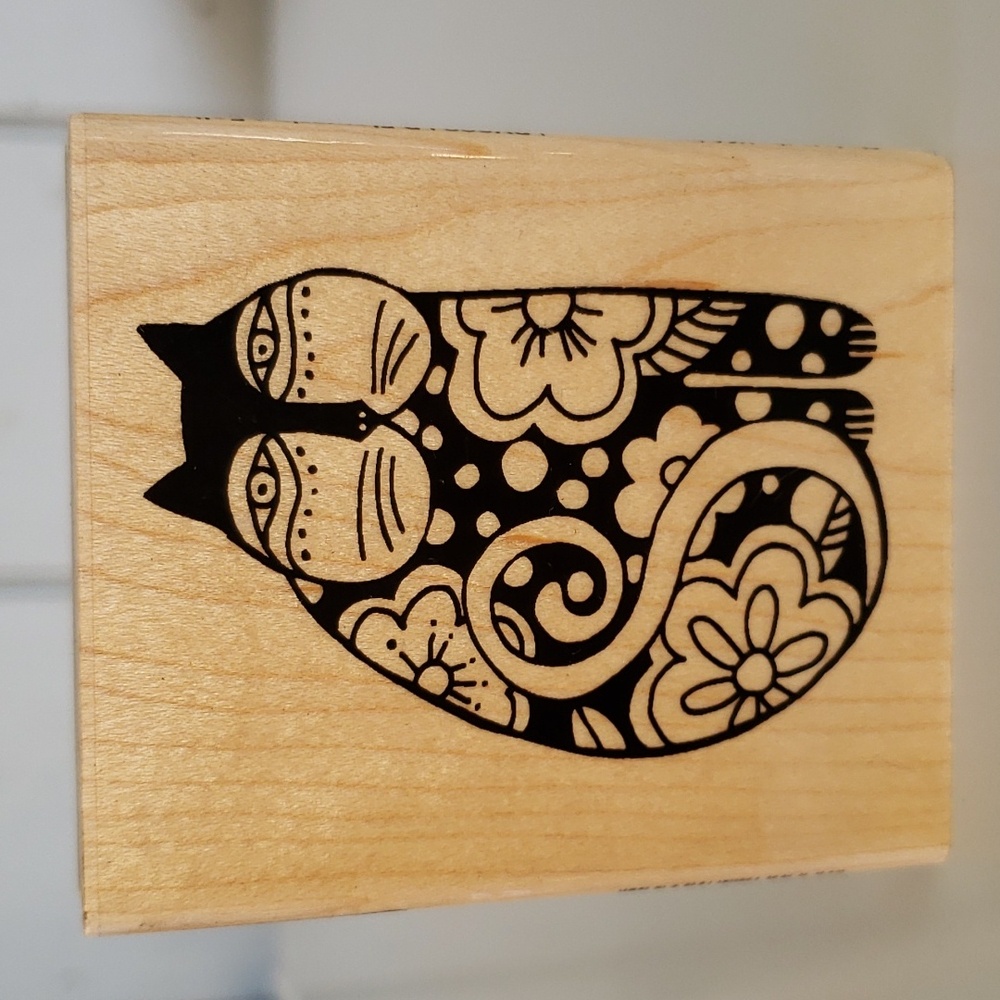 Laurel Burch Cat Stamp LB Flowering Feline